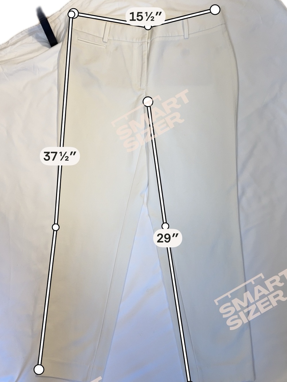 White House | Black Market Women’s White Straight-Leg Slim-Ankle Pants - Picture 7 of 7